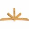 Ekena Millwork Alberta Rough Sawn Timber Gable Bracket, Western Red Cedar, 96"W x 60"H x 6"D x 6"F, 15/12 Pitch GBW096X60X0606ALB00RWR - alternate 2